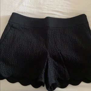 Black shorts zipper on the side